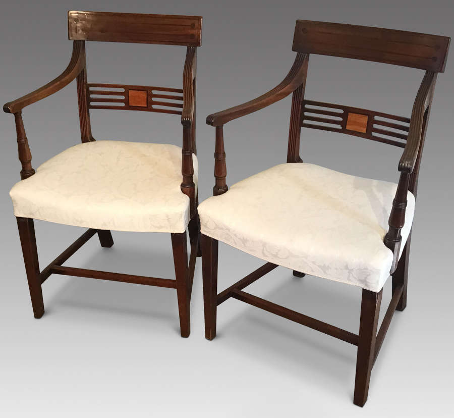 Pair GeoIII Elbow Chairs