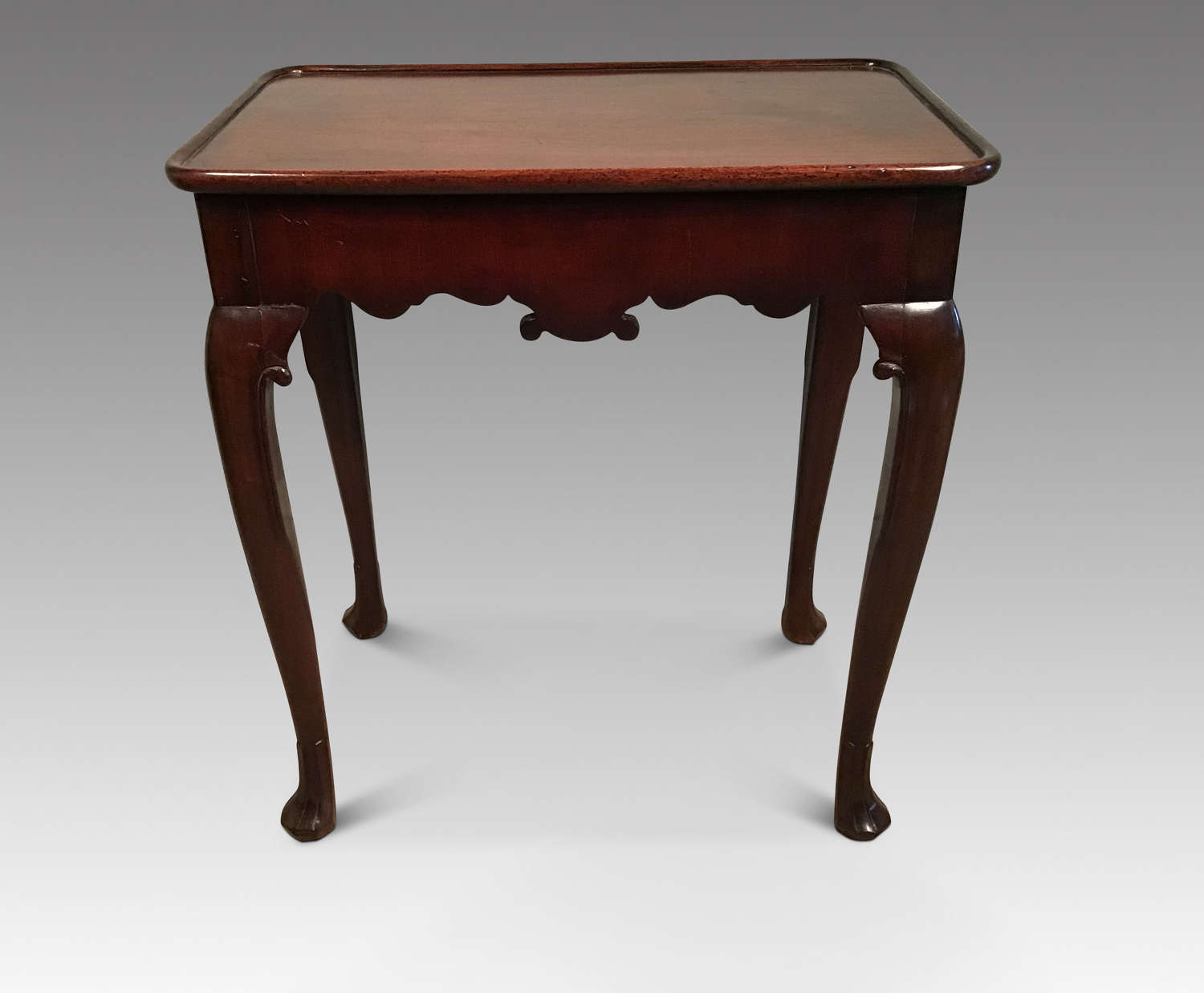 Antique mahogany silver table
