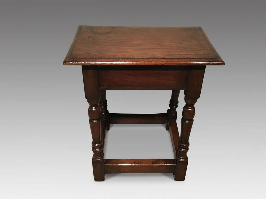 Antique oak stool