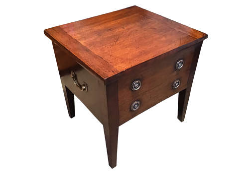 Georgian mahogany close stool
