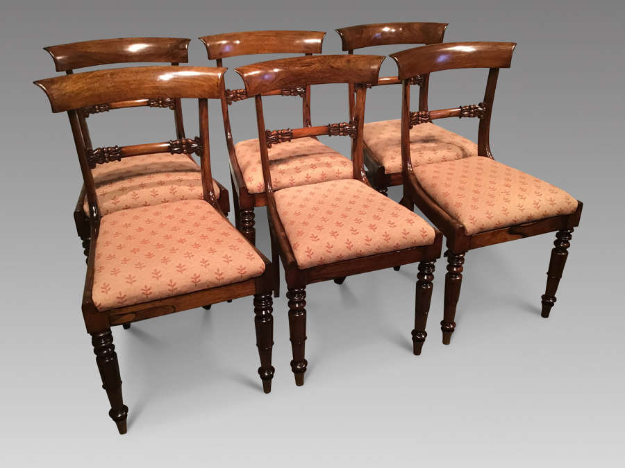Set of William IV rosewood chairs