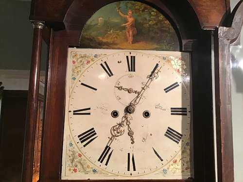 Georgian oak longcase clock