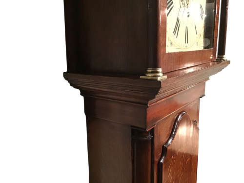 Georgian oak longcase clock