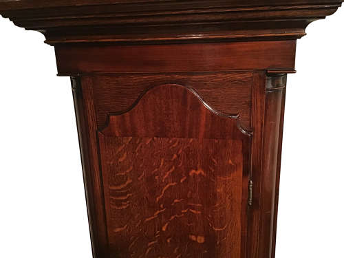 Georgian oak longcase clock