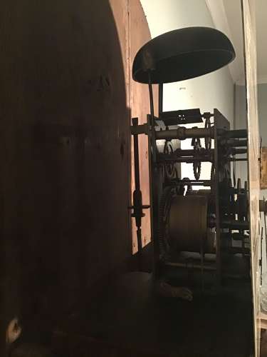 Georgian oak longcase clock