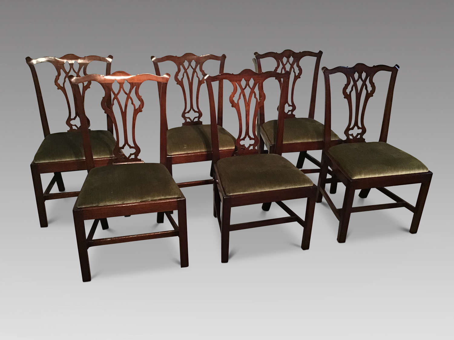 Antique mahogany dining chairs