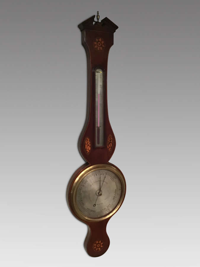 Antique mahogany barometer