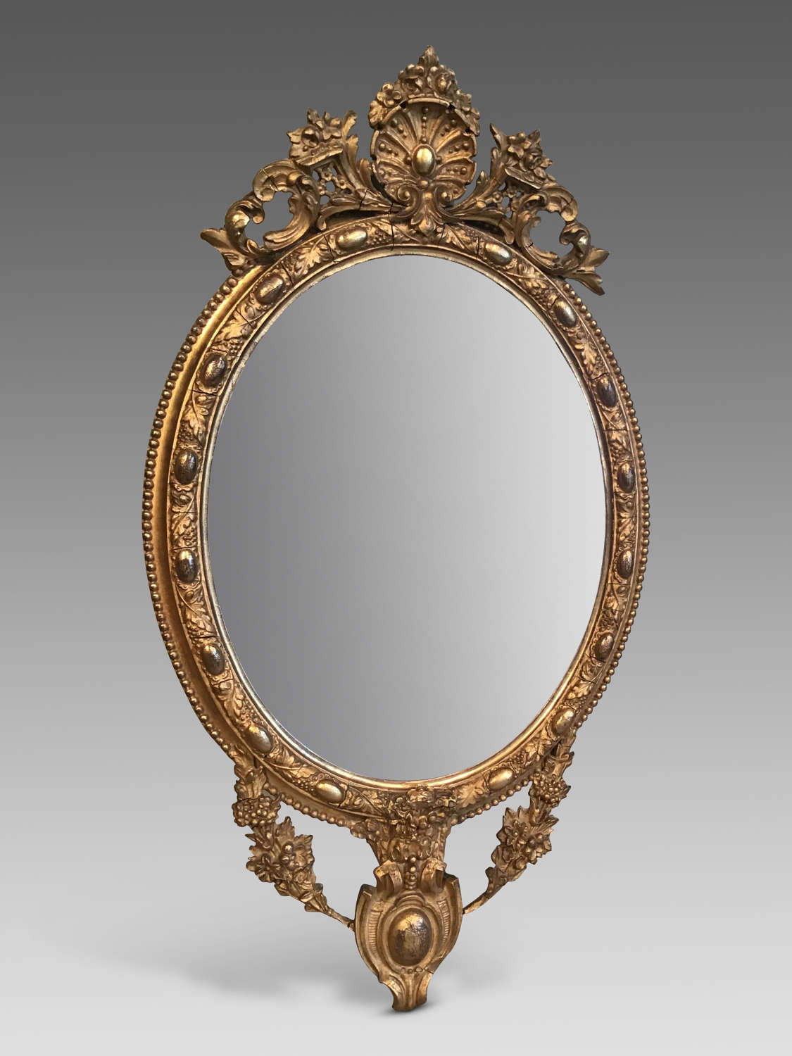 Victorian gilt mirror