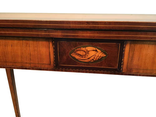 Antique satinwood card table