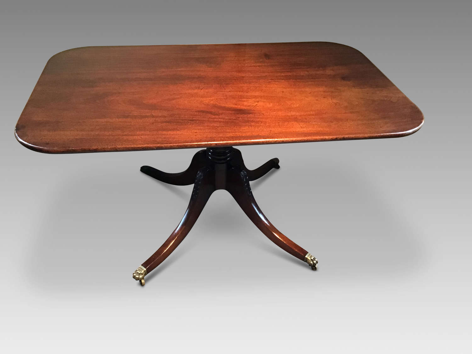 Antique mahogany breakfast table