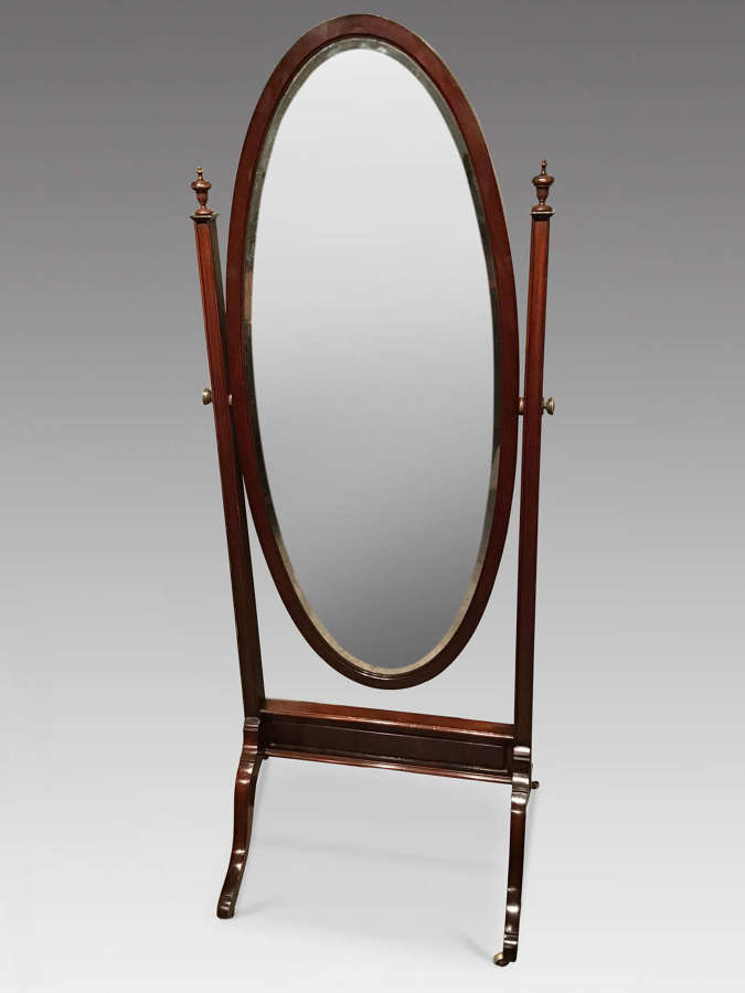 Antique cheval mirror