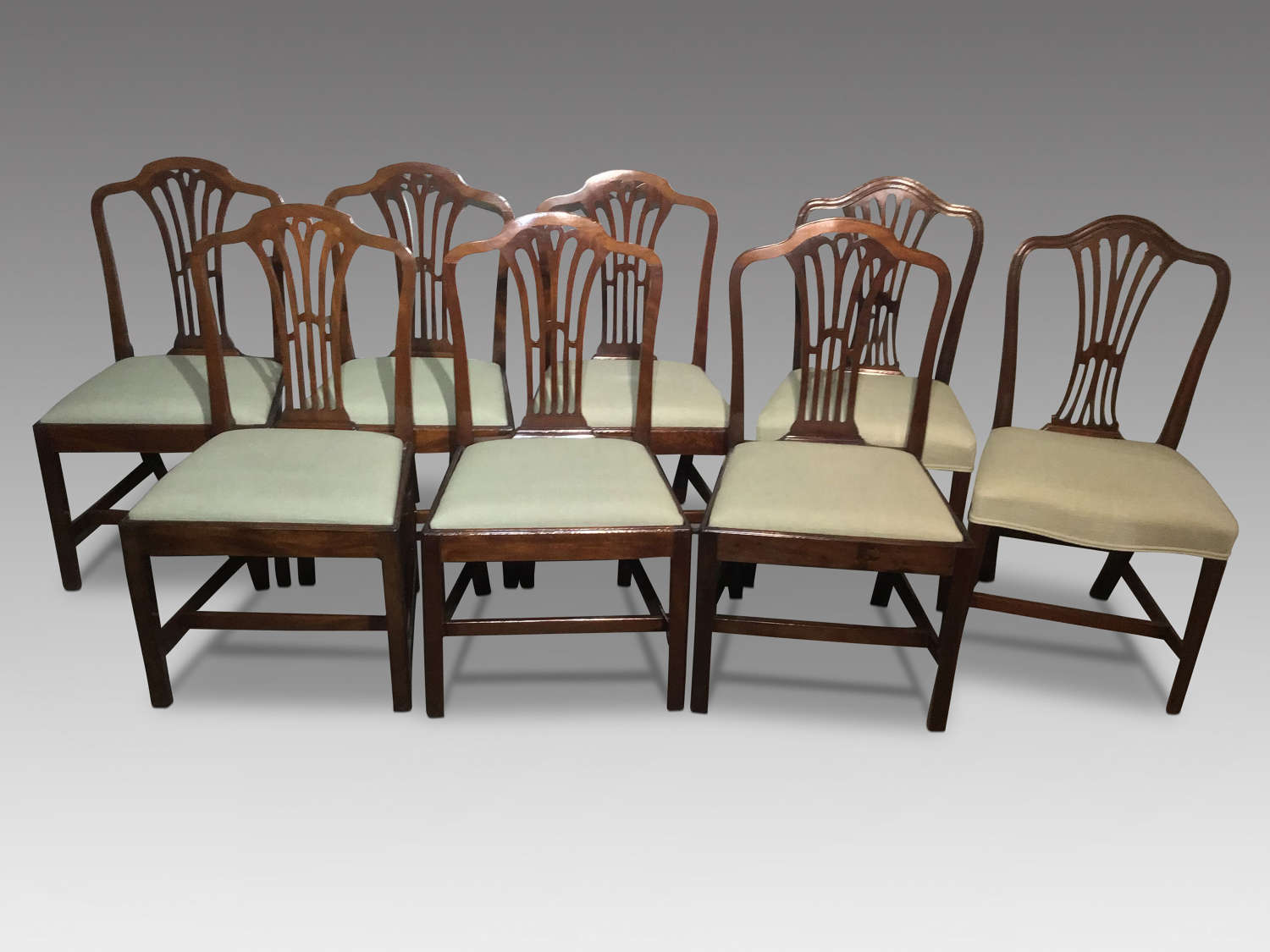 8 Georgian dining chairs