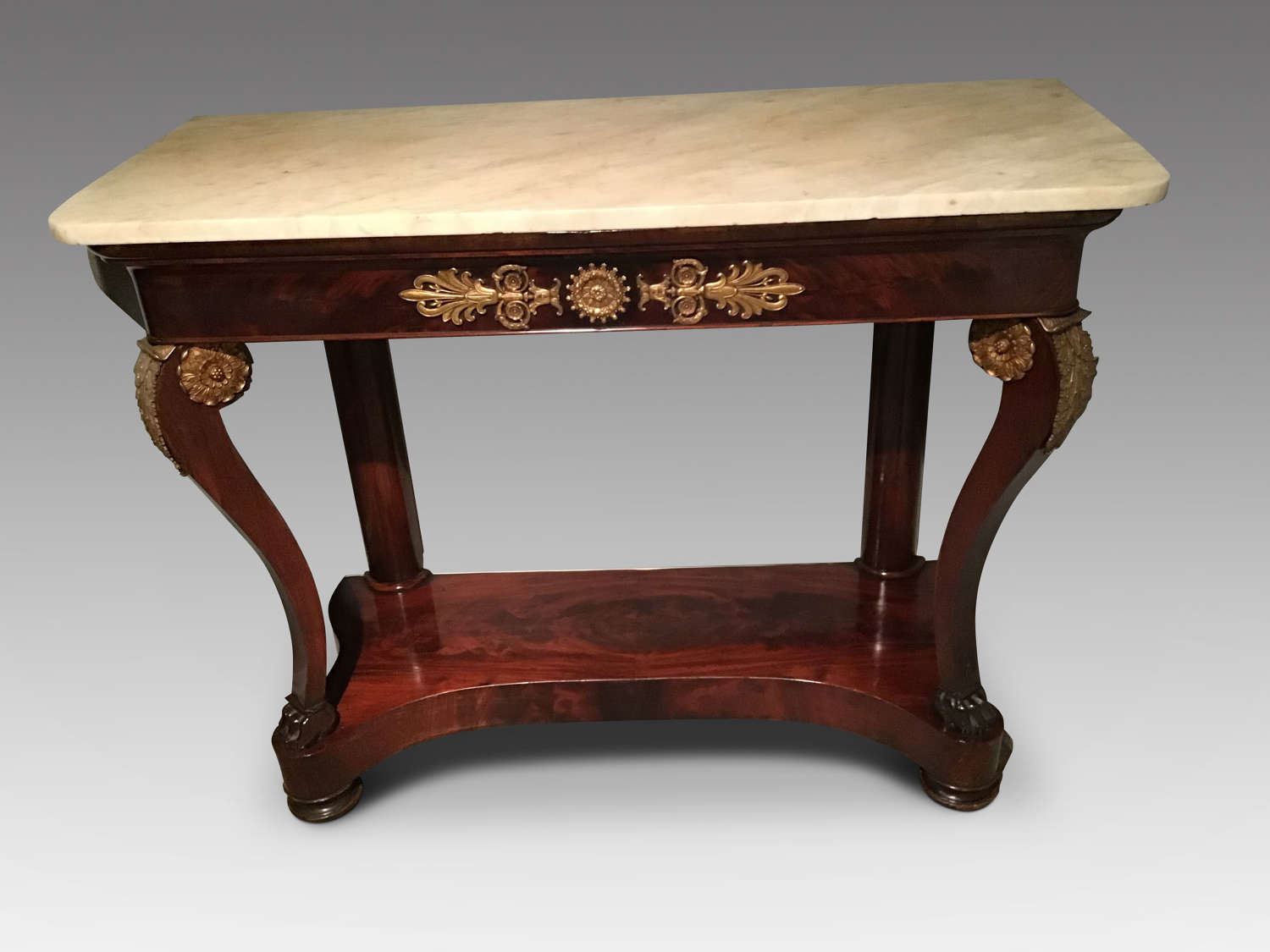 Antique mahogany console table