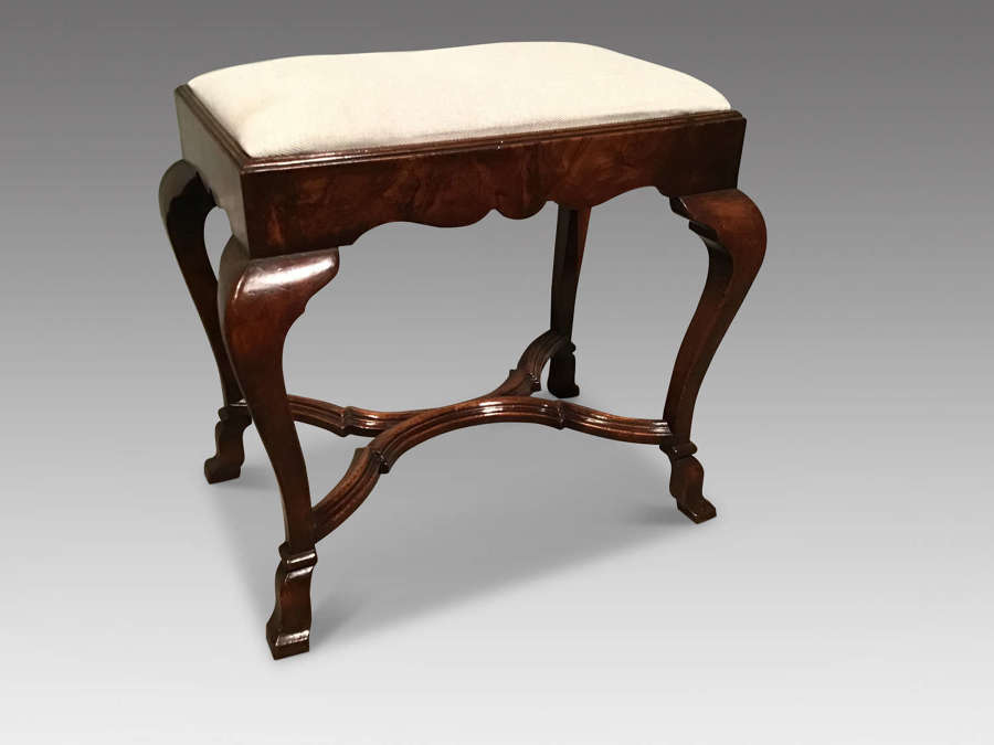 Antique walnut stool