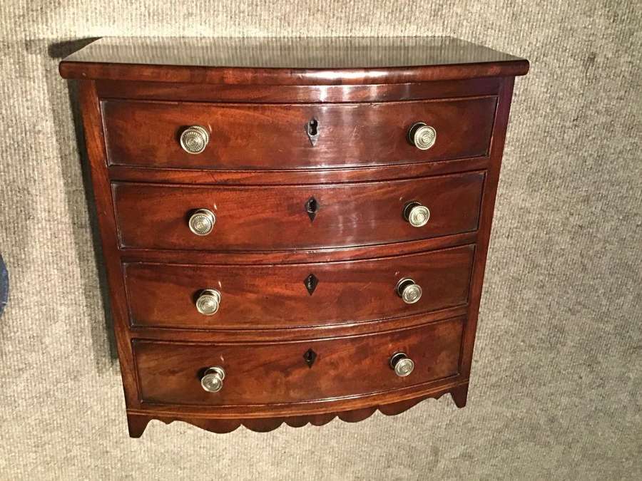 Antique miniature chest of drawers