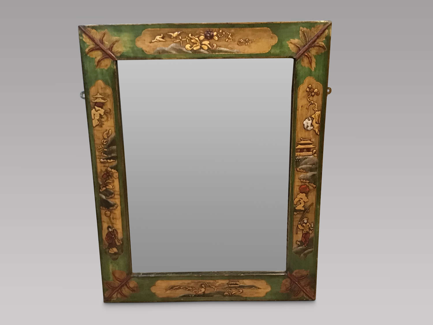Antiques chinoiserie wall mirror