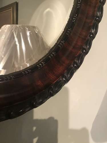Antique oval mirror
