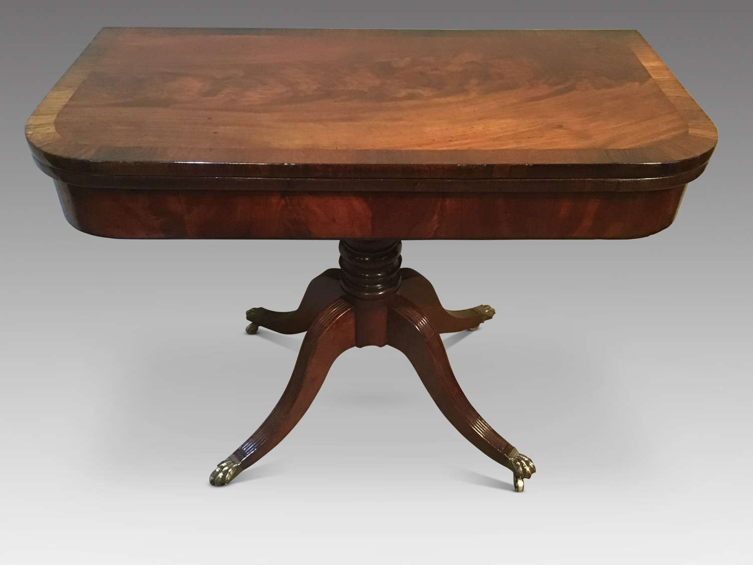 Antique mahogany tea table