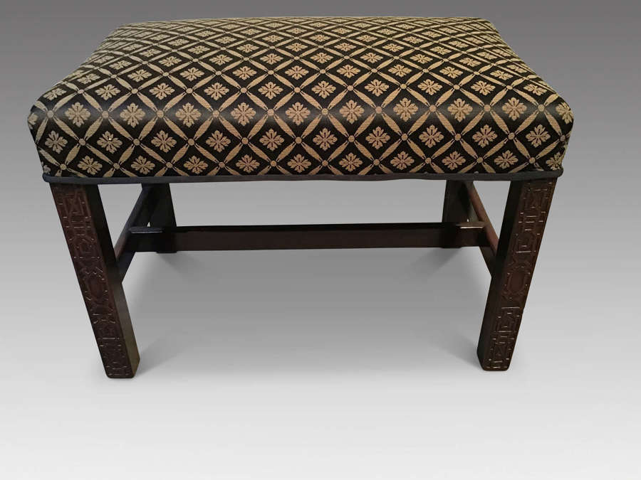 Antique mahogany stool