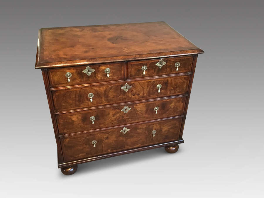Antique walnut chest of drawers