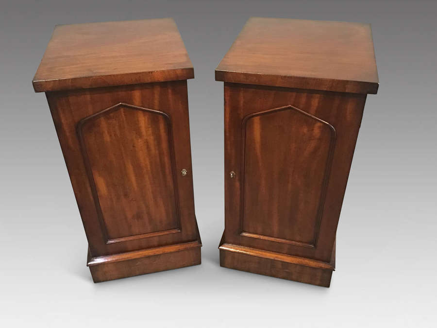 Pair of antique bedside cabinets