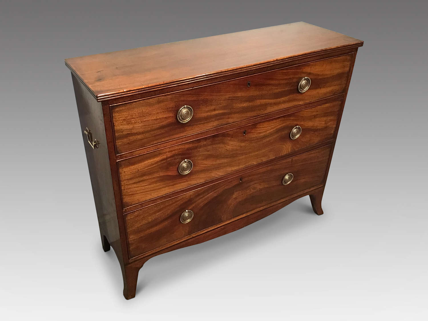 Antique mahogany hall chest