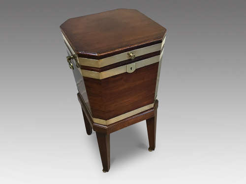 Antique mahogany cellarette.