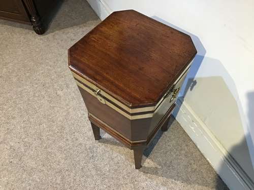 Antique mahogany cellarette.