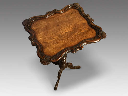Antique oak Gillows wine table