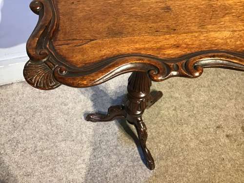 Antique oak Gillows wine table
