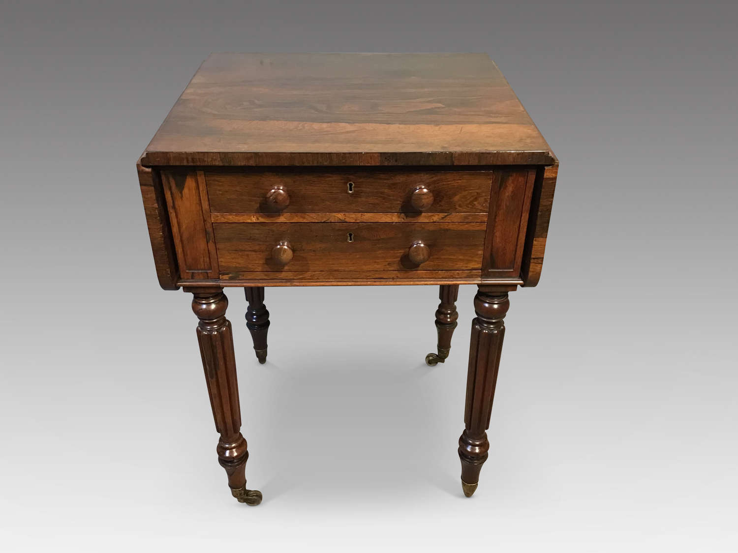 Antique rosewood pembroke table