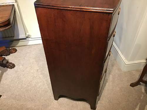 Regency bow front chest of drawers