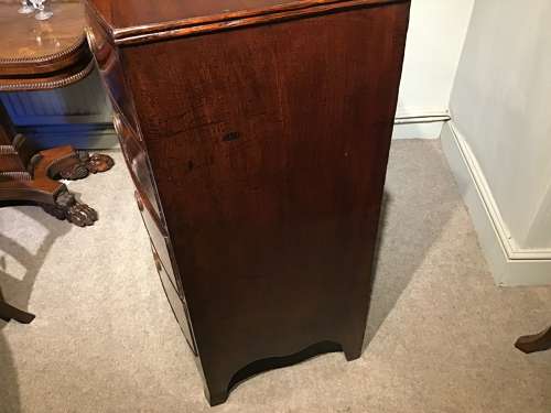 Regency bow front chest of drawers
