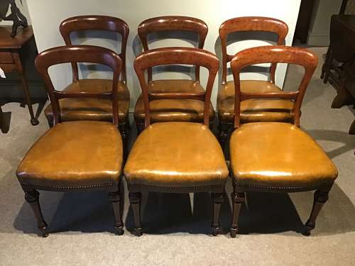 Set of six antique chairs