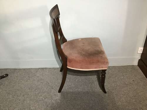 Set of six dining chairs