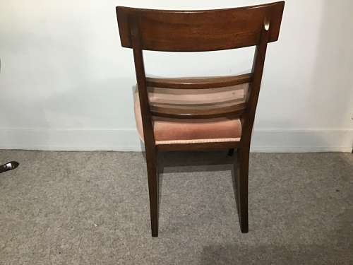 Set of six dining chairs