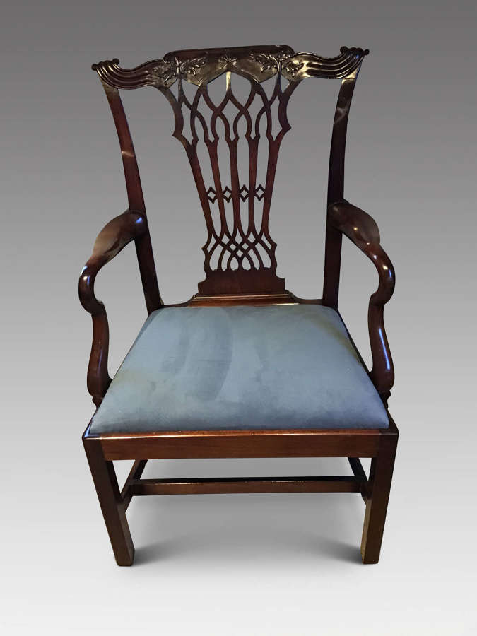 Antique Georgian elbow chair