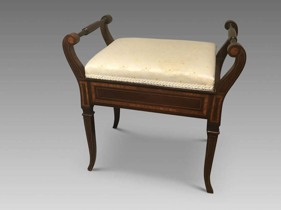 Edwardian piano stool