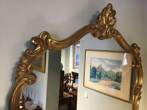 Gilt framed mirror