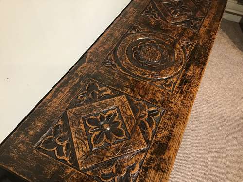 Antique oak coffer