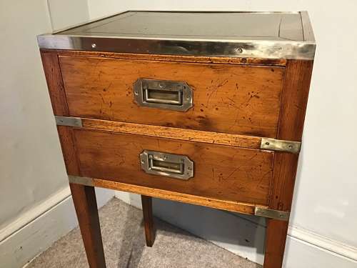 Military style bedside table