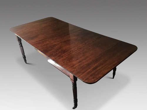 Antique Regency extending dining table