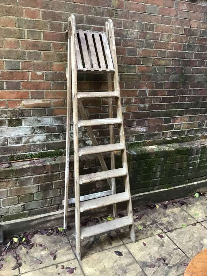Vintage folding ladder
