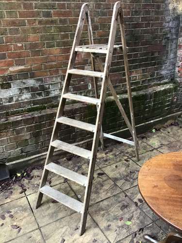 Vintage folding ladder