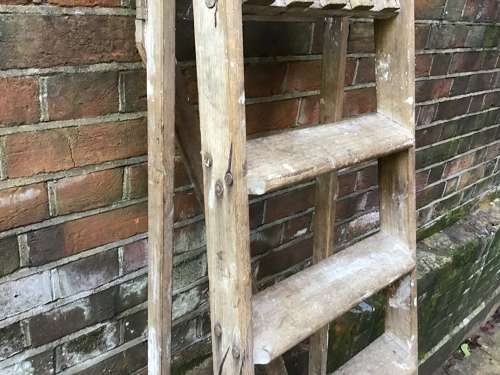 Vintage folding ladder