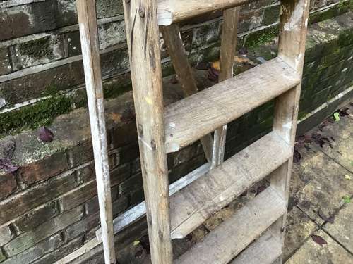 Vintage folding ladder