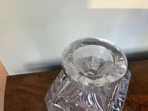 Cut glass decanter