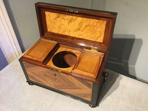 Antique tea caddy