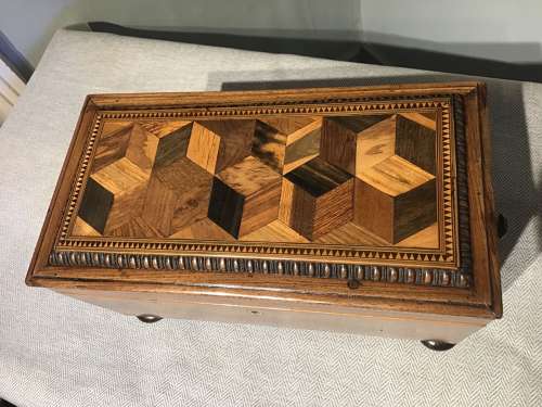 Antique tea caddy