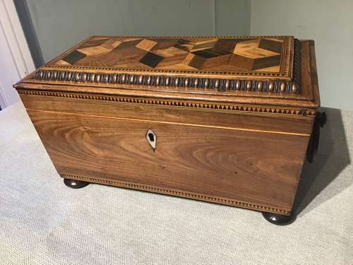 Antique tea caddy